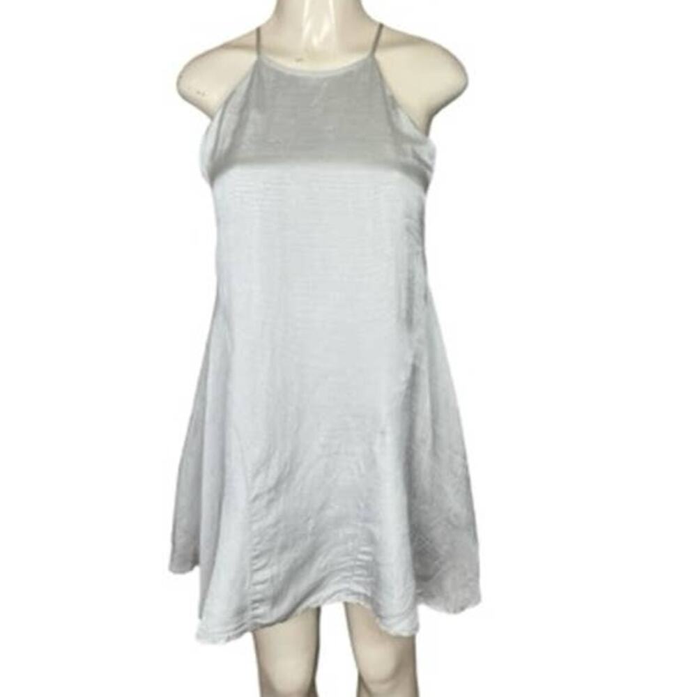 Keepsake the Label With You Mini Dress Sleeveless Pale Grey SZ Small NWT